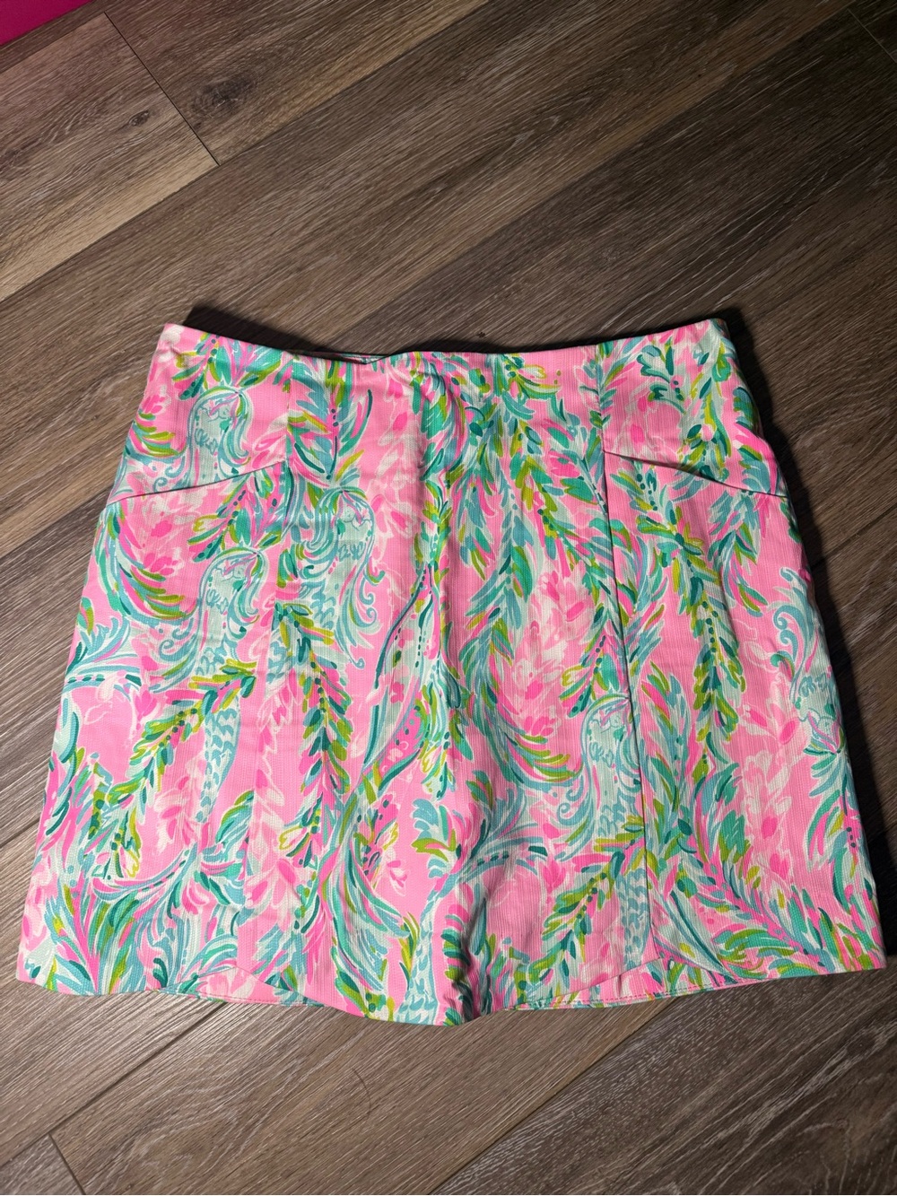 Lilly Pulitzer Floral Pink A-Line Women's Skort